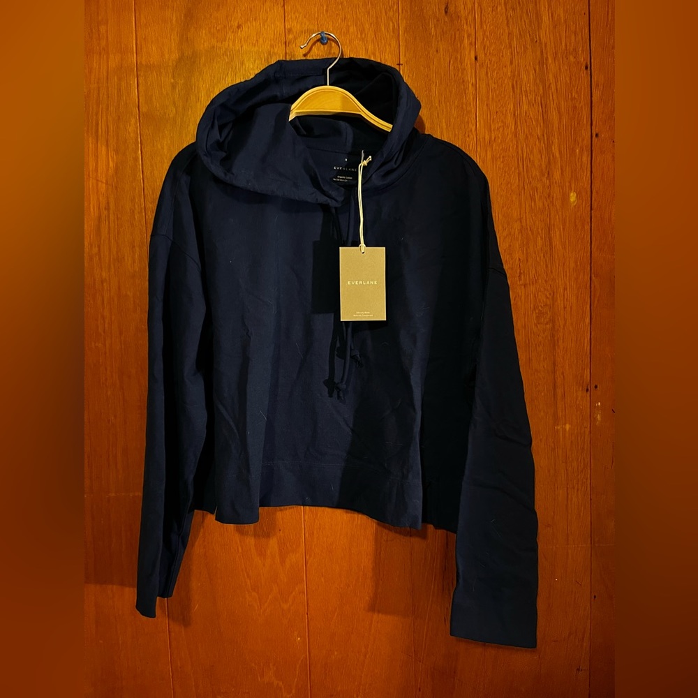 Everlane Cropped Lightweight Hoodie